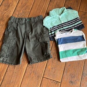 Gap Cargo Shorts, Two Shirt Bundle - Size 8